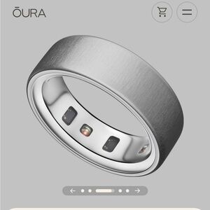 Oura Ring 4 Size 7 in Brushed Silver - Brand New!